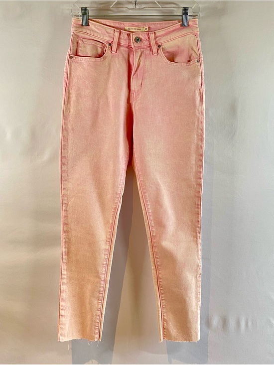 Levi's Denim - Levi's 721 High-Rise Skinny Pink Jeans, size 28.